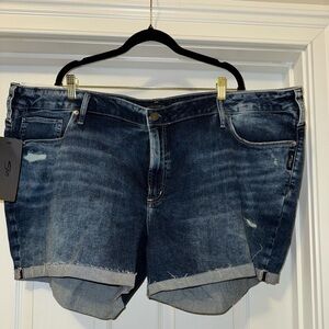Silver Jeans Dark Blue Women's Jean Shorts